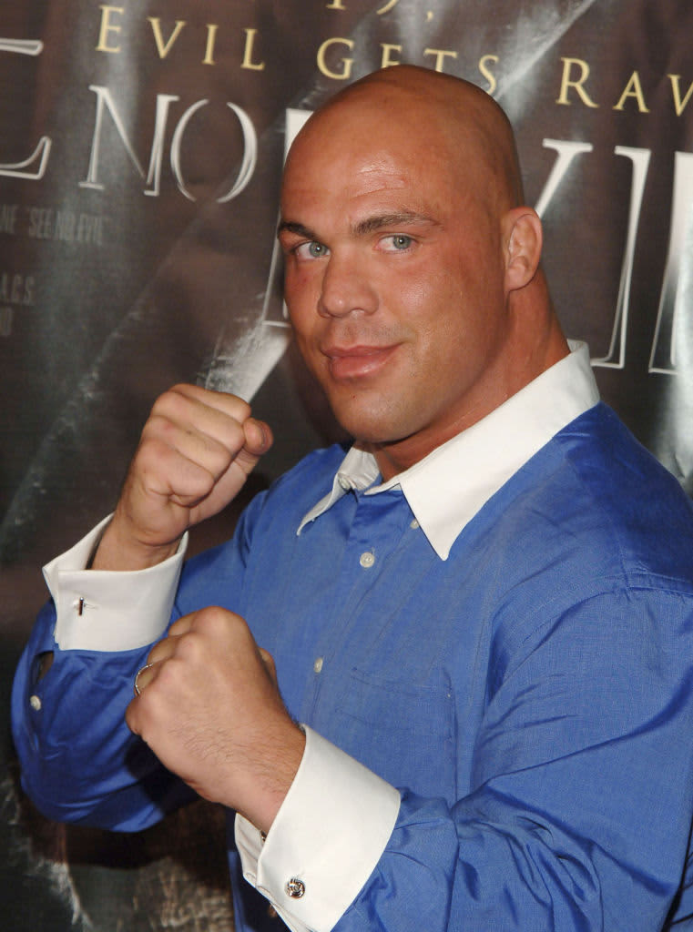 Kurt Angle, WWE Smackdown Superstar during "See No Evil" Premiere - Arrivals in Los Angeles, California, United States. (Photo by J.Sciulli/WireImage for LIONSGATE)