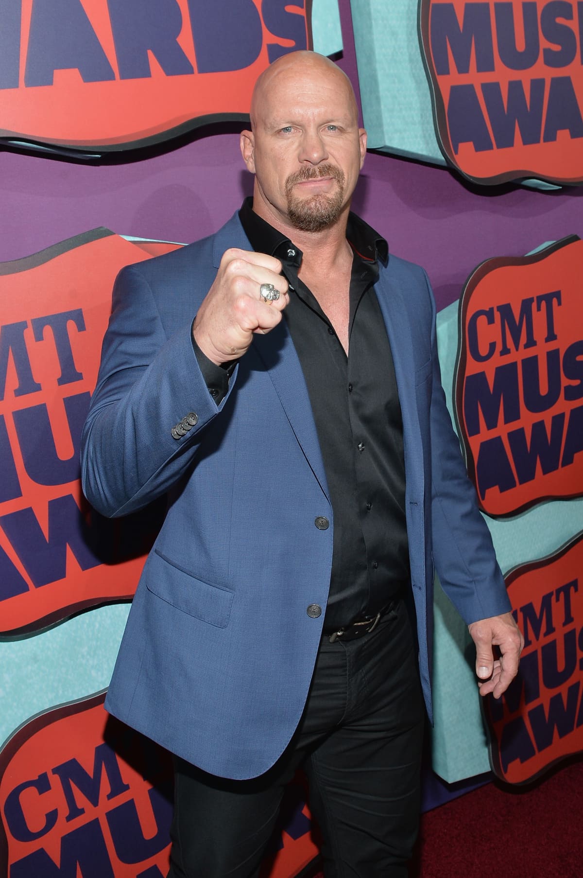 NASHVILLE, TN - JUNE 04:  Stone Cold Steve Austin attends the 2014 CMT Music awards at the Bridgestone Arena on June 4, 2014 in Nashville, Tennessee.  (Photo by Larry Busacca/WireImage)