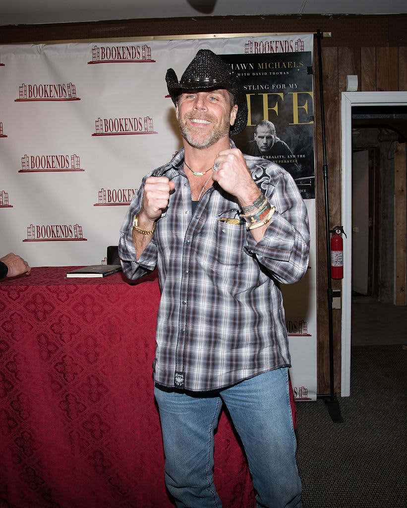RIDGEWOOD, NJ - FEBRUARY 10:  Shawn Michaels attends a book signing for "Wrestling For My Life" at Bookends Bookstore on February 10, 2015 in Ridgewood, New Jersey.  (Photo by Dave Kotinsky/Getty Images)