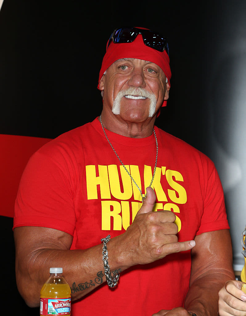 LAS VEGAS, NV - JUNE 10:  Wrestler Hulk Hogan attends the Licensing Expo 2015 at the Mandalay Bay Convention Center on June 10, 2015 in Las Vegas, Nevada.  (Photo by Gabe Ginsberg/Getty Images)