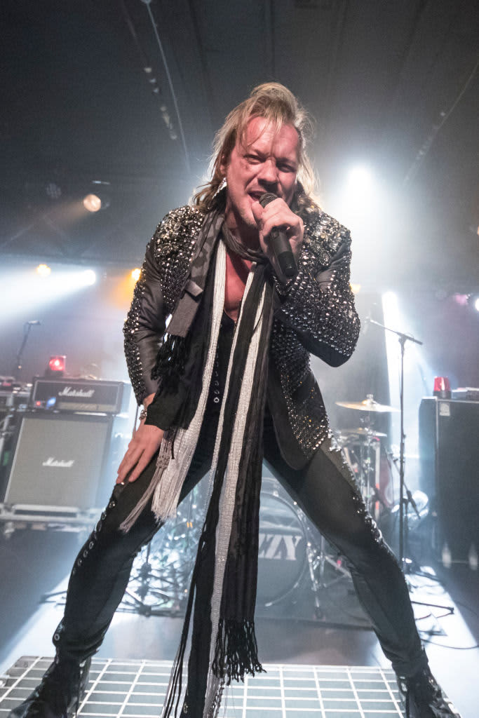BARCELONA, SPAIN - FEBRUARY 11:  Chris Jericho of Fozzy perfoms in concert at Razzmatazz during Route Resurrection on February 11, 2018 in Barcelona, Spain.  (Photo by Xavi Torrent/Redferns)
