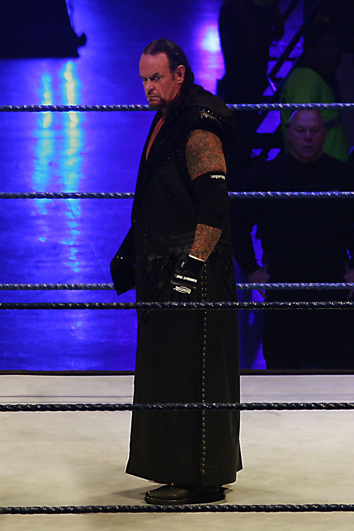 MONTERREY, MEXICO - MAY 09: Wrestling fighter Undertaker during the WWE Smackdown Wrestling at Arenal Monterrey on May 9, 2010 in Monterrey, Mexico. (Photo by Alfredo Lopez/Jam Media/LatinContent via Getty Images)