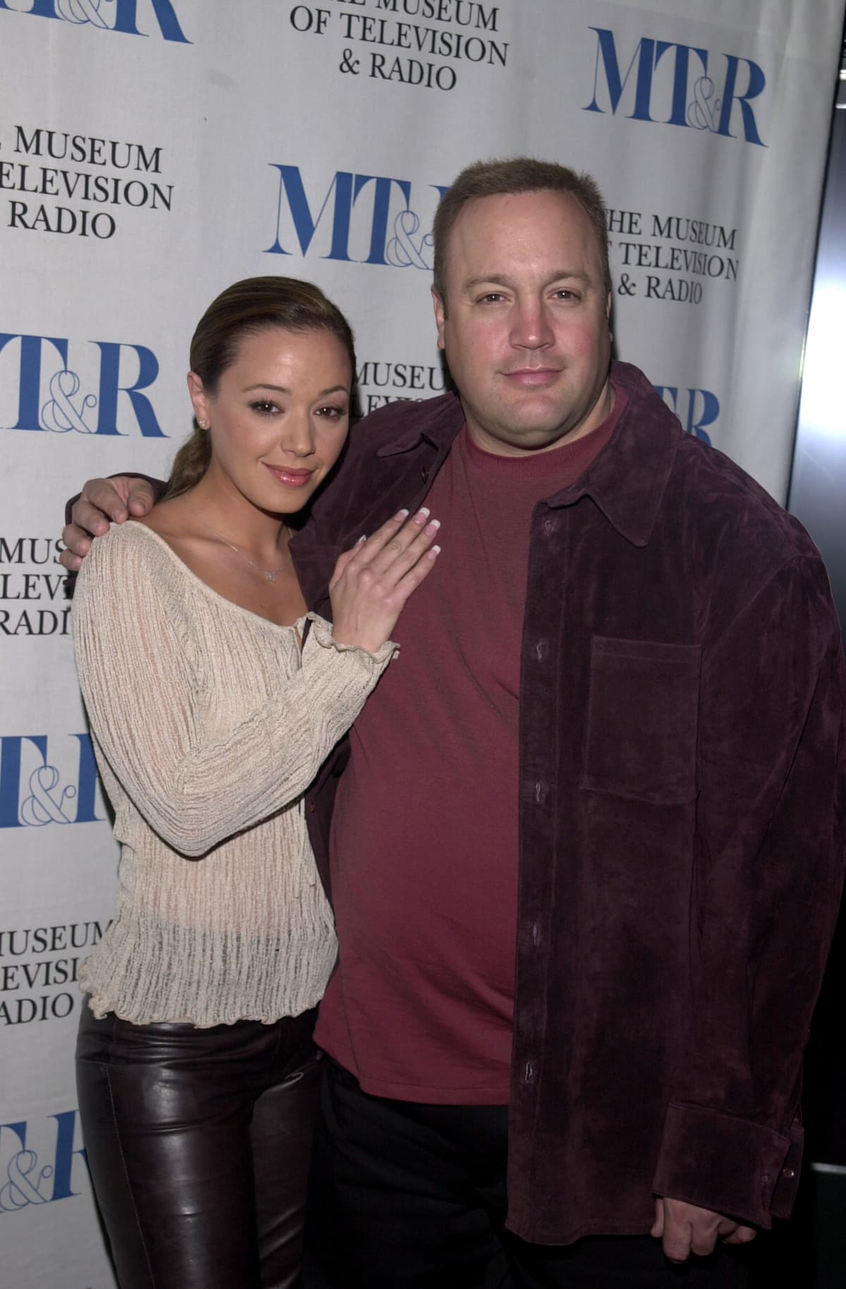 Leah Remini and Kevin James during 19th Annual The William S. Paley Television Festival Presents "The King of Queens" at Directors Guild Theater in Beverly Hills, California, United States. (Photo by Maury Phillips/WireImage)