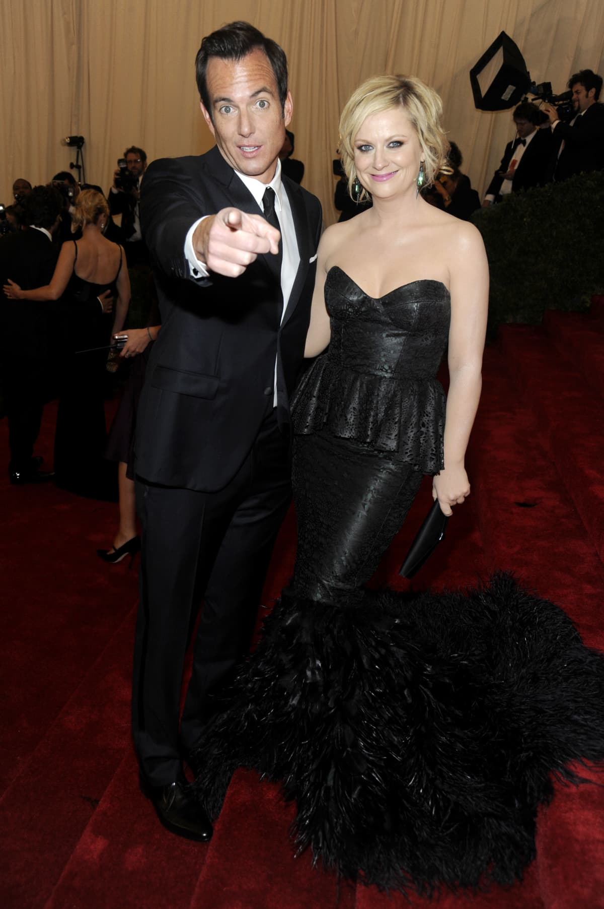 NEW YORK, NY - MAY 07: Will Arnett and Amy Poehler attends the "Schiaparelli And Prada: Impossible Conversations" Costume Institute Gala at the Metropolitan Museum of Art on May 7, 2012 in New York City. (Photo by Rabbani and Solimene Photography/Getty Images)