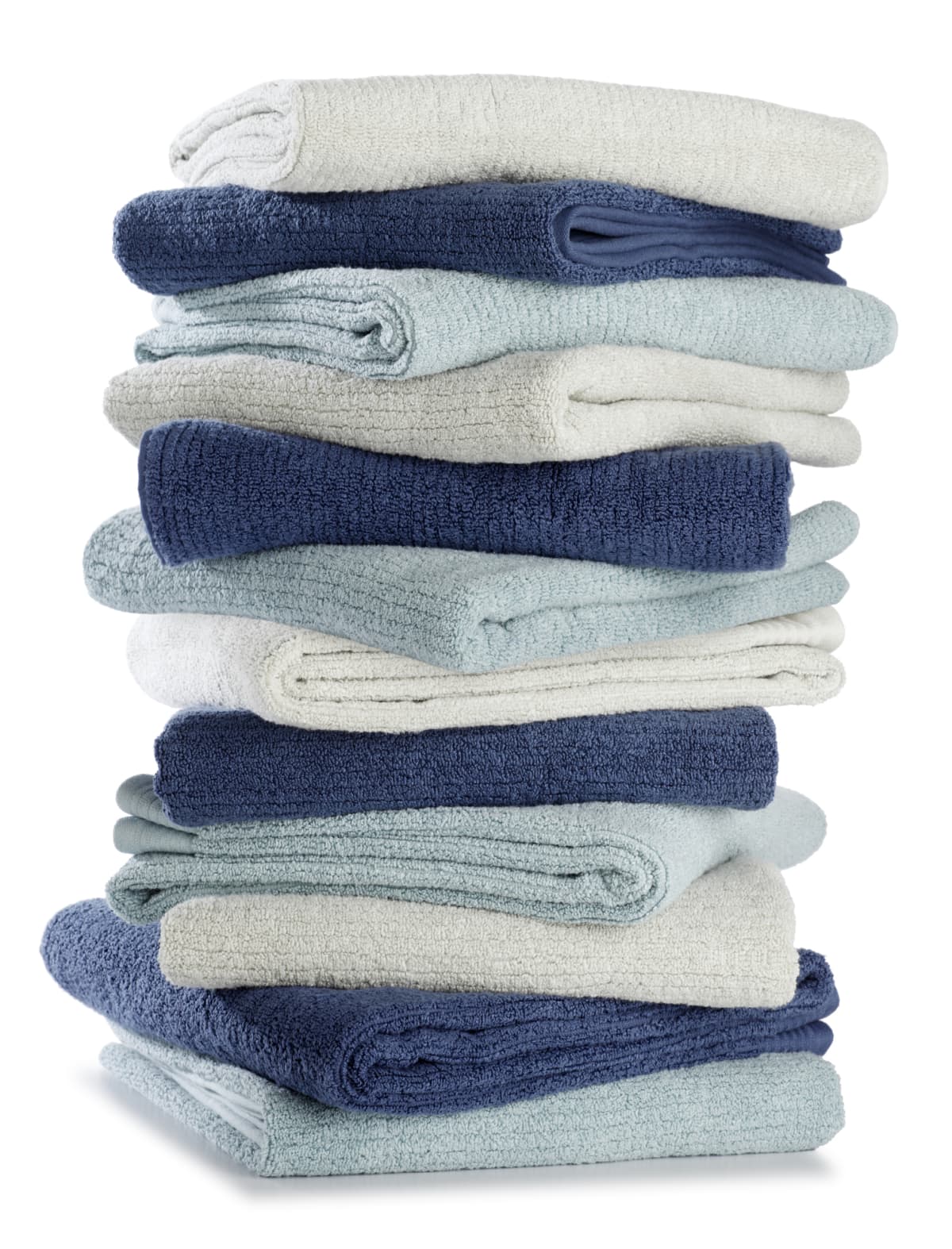 Folded stack of towels