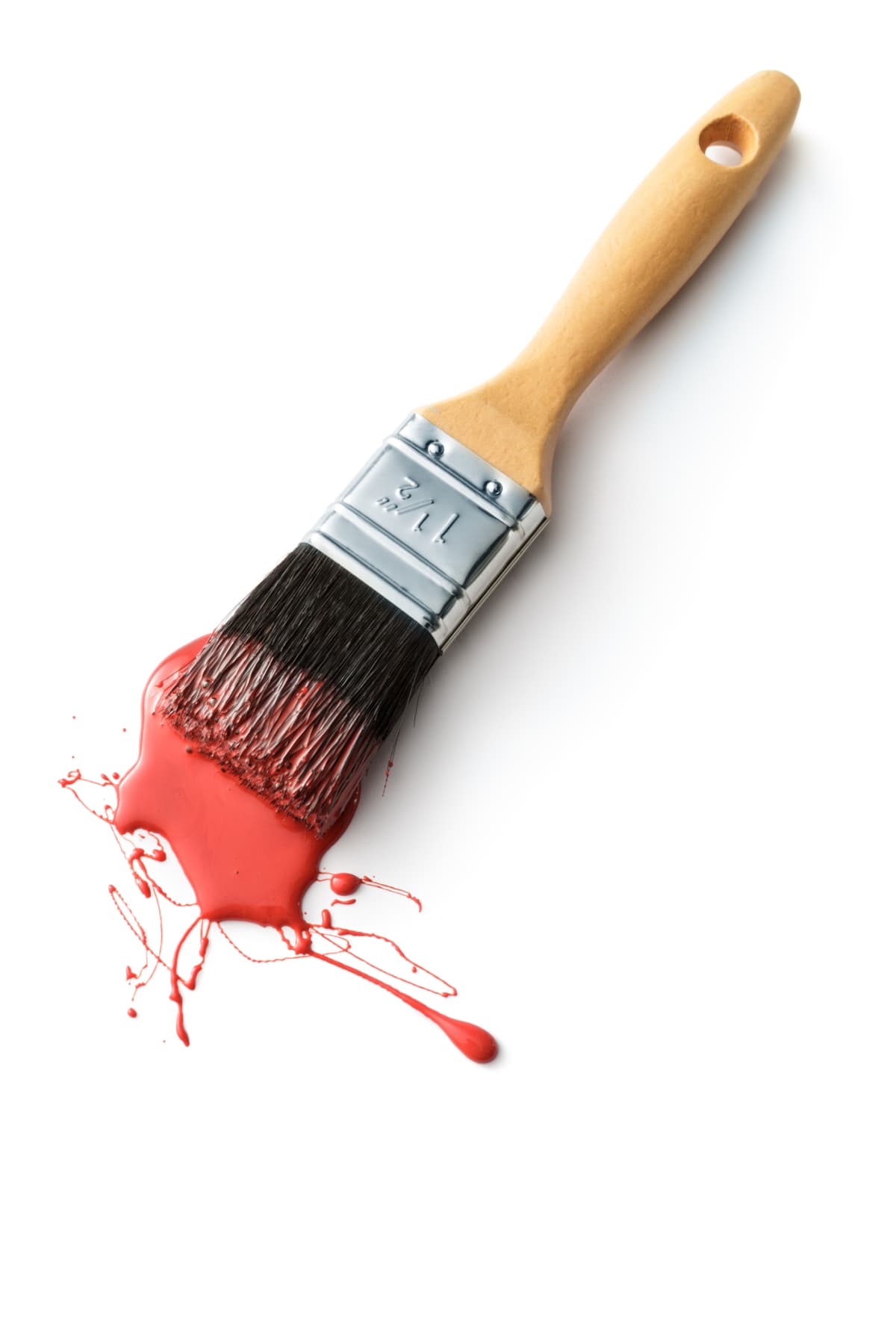Paint: Paint Brush Isolated on White Background