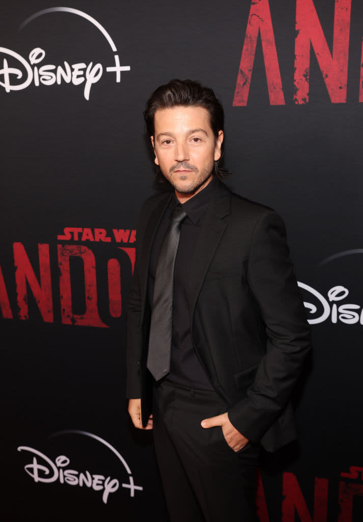 LOS ANGELES, CALIFORNIA - SEPTEMBER 15: Diego Luna attends Disney+ hosts special launch of new series "Andor" on September 15, 2022 in Los Angeles, California. (Photo by Momodu Mansaray/Getty Images)