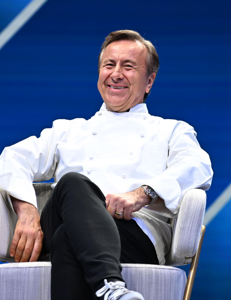 BAYONNE, NEW JERSEY - OCTOBER 25: Chef Daniel Boulud attends the Celebrity Cruises newest and most luxurious ship, Celebrity Beyond, makes north American debut in NYC on October 25, 2022 in Bayonne, New Jersey. (Photo by Dave Kotinsky/Getty Images for Celebrity Cruises)