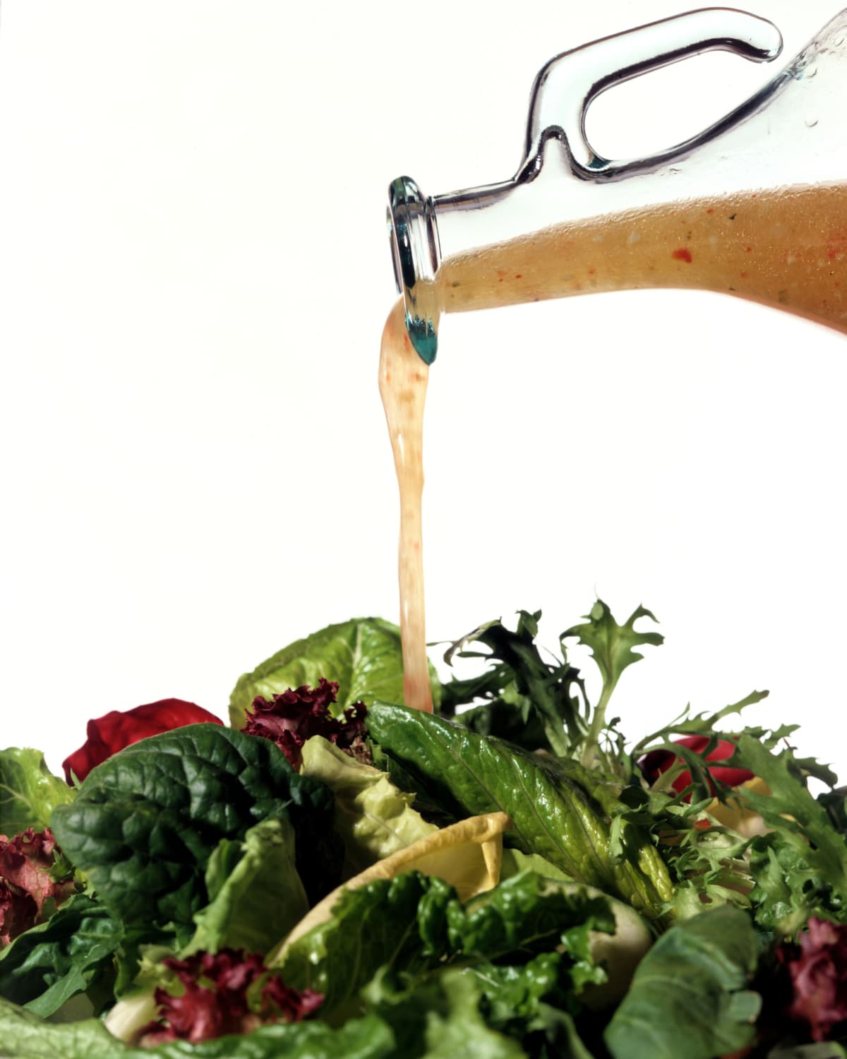 Salad green with vinaigrette dressing