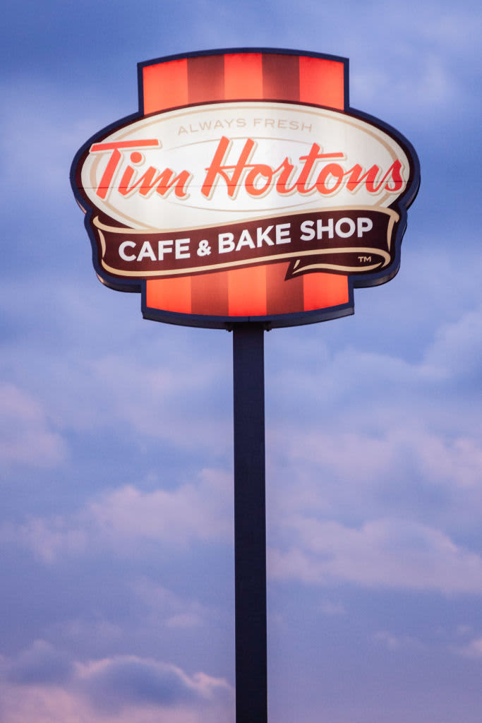 ATHENS, OHIO, UNITED STATES - 2021/02/02: Tim Hortons sign and logo seen during sunset.
Businesses that line East State Street in Athens, Ohio, an Appalachian community in southeastern Ohio. (Photo by Stephen Zenner/SOPA Images/LightRocket via Getty Images)