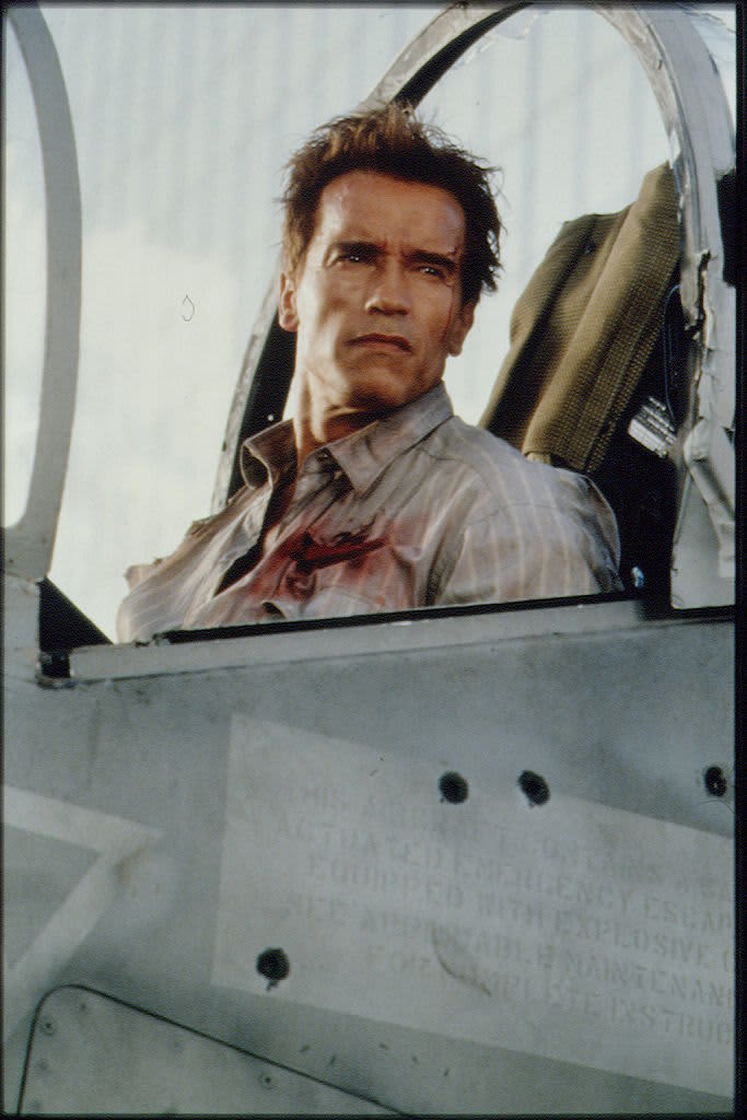 FILM 'TRUE LIES' BY JAMES CAMERON (Photo by Ronald Siemoneit/Sygma/Sygma via Getty Images)