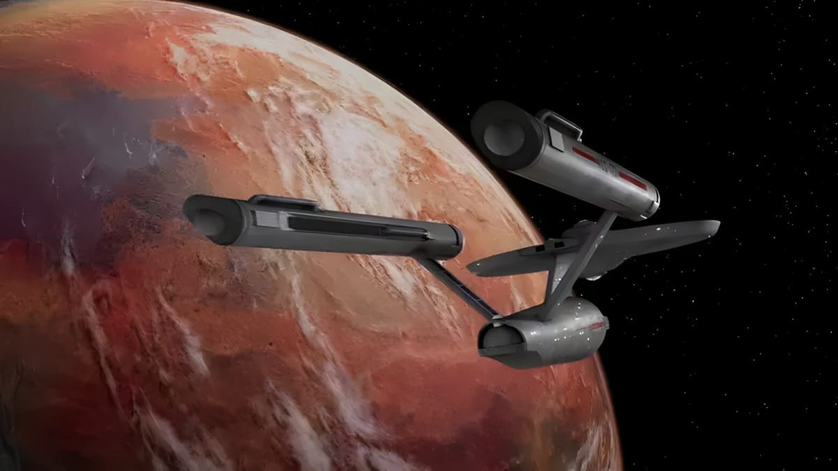 The original USS Enterprise from Star Trek
