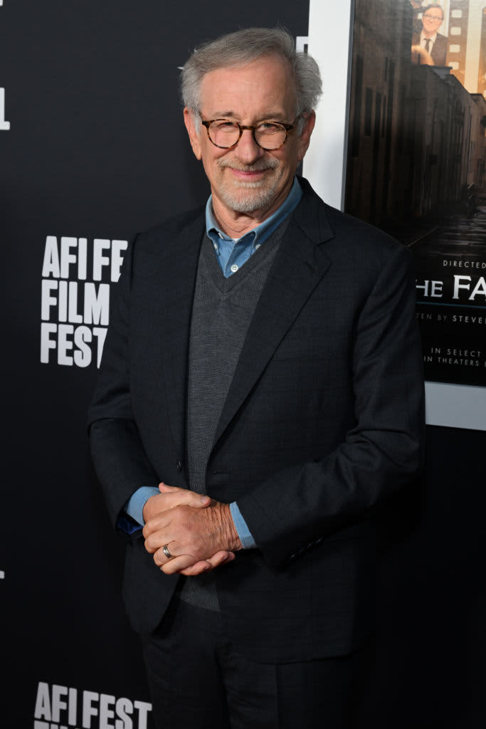 HOLLYWOOD, CALIFORNIA - NOVEMBER 06: Steven Spielberg attends AFI Fest 2022: Red Carpet Premiere Of "The Fabelmans" at TCL Chinese Theatre on November 06, 2022 in Hollywood, California. (Photo by Michael Kovac/Getty Images for AFI)