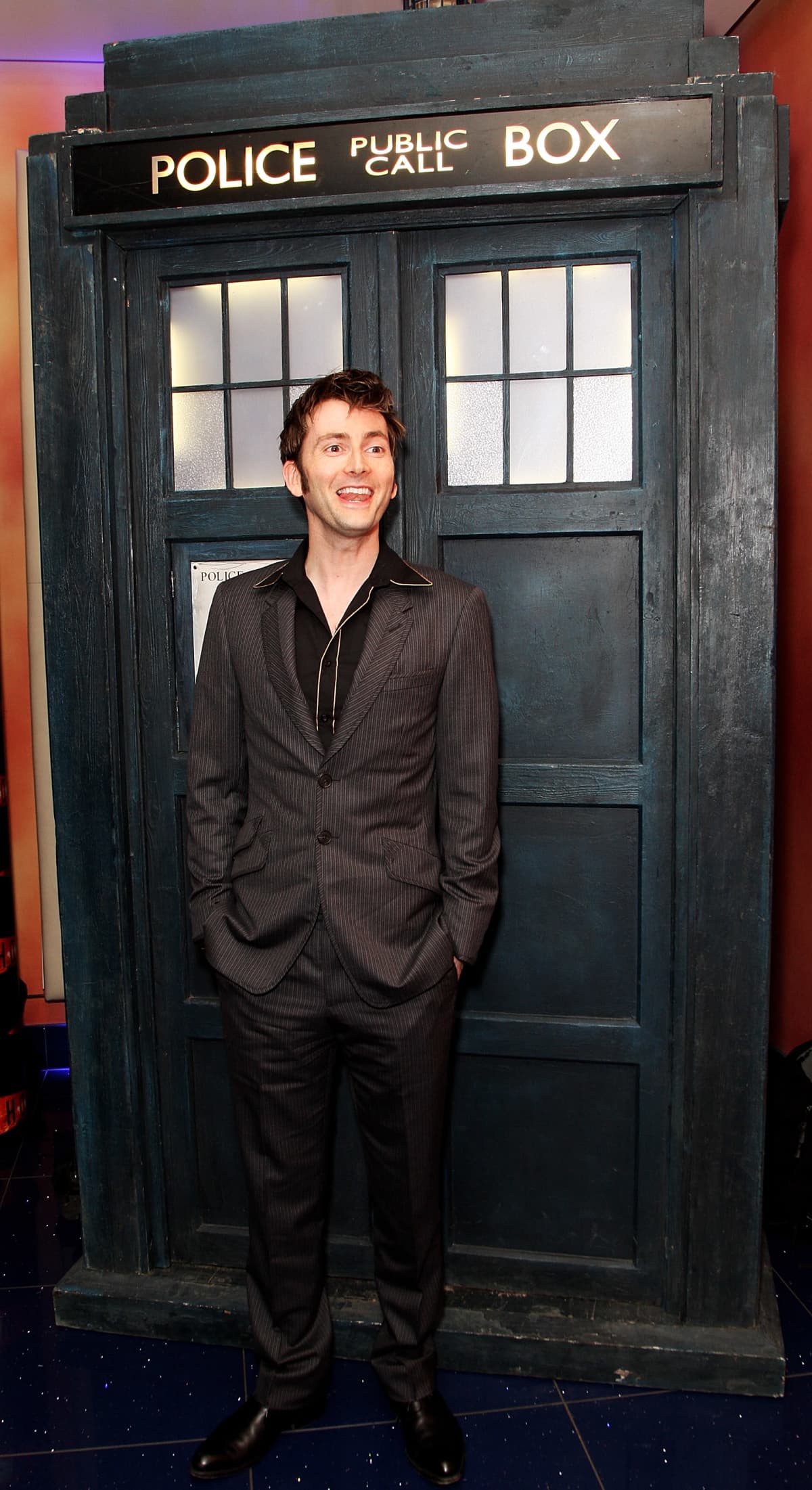 LONDON - APRIL 01: Actor David Tennant arrives at the press launch of 'Dr Who' series 4 at the Apollo West End on April 1, 2008 in London, England. The first episode of the new series is due to air on BBC 1 on April 5 at 18.20 GMT. (Photo by Dave Hogan/Getty Images)
