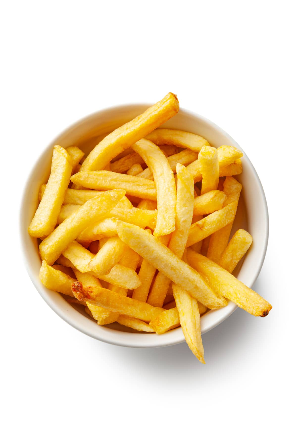 french fries in a white bowl 