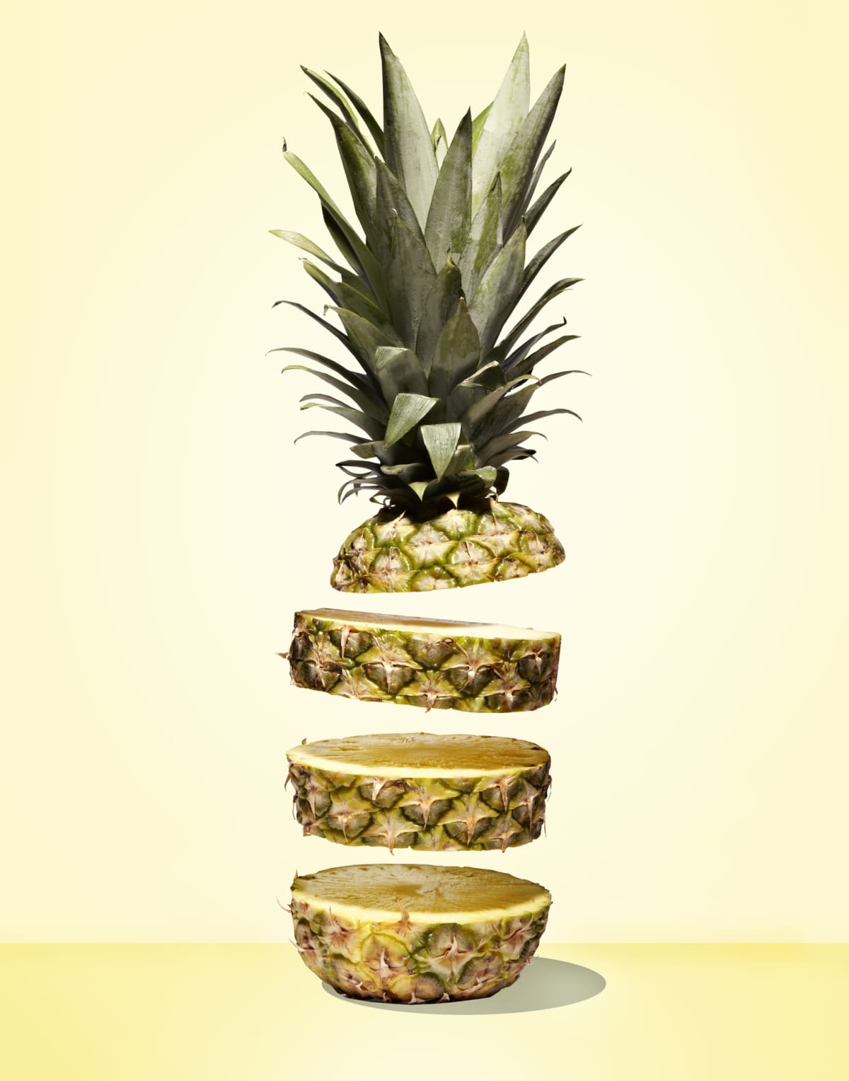 pineapple cut into slices