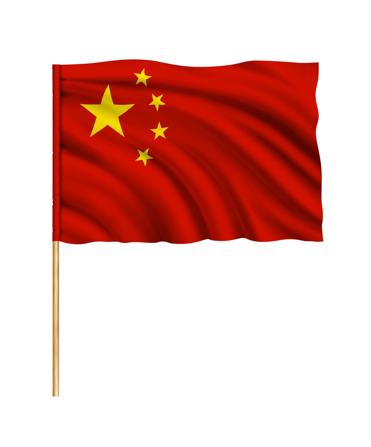 Flag of China. Vector illustration.