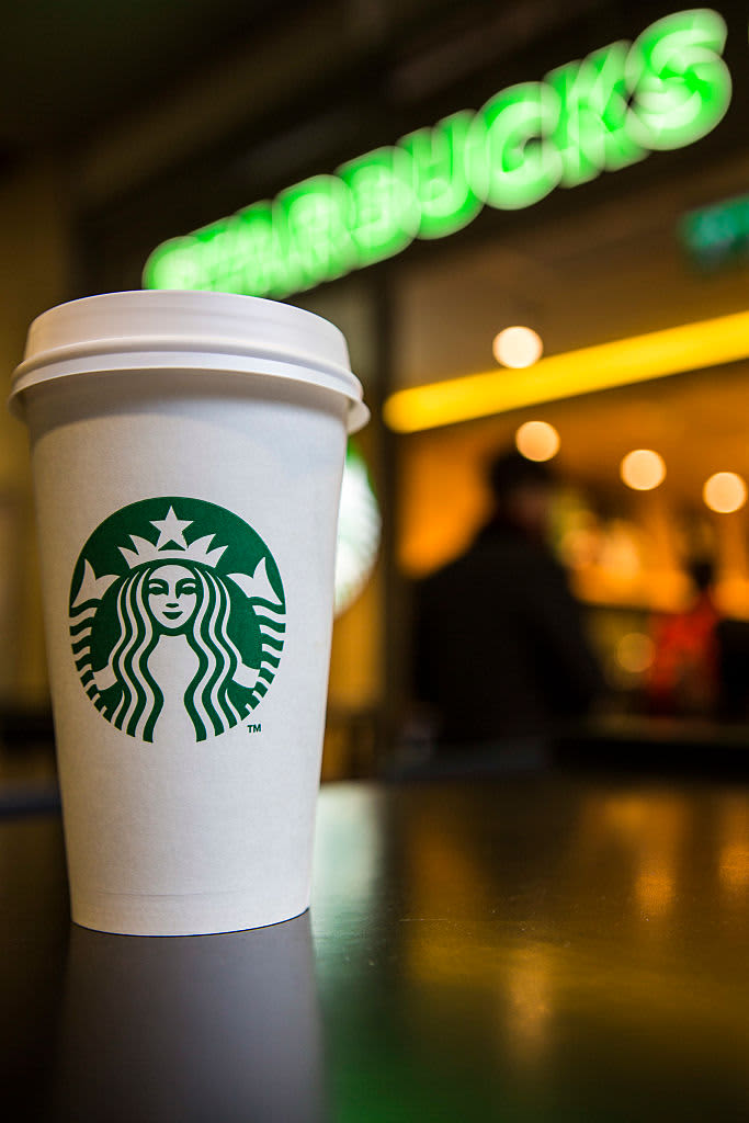 SOUTHAMPTON, ENGLAND  - MAY 15: A photo illustration of a beverage from Starbucks in Hedge End, Southampton after the store reopens for take away on May 15, 2020 in Southampton, England . The prime minister announced the general contours of a phased exit from the current lockdown, adopted nearly two months ago in an effort curb the spread of Covid-19. (Photo by Naomi Baker/Getty Images)