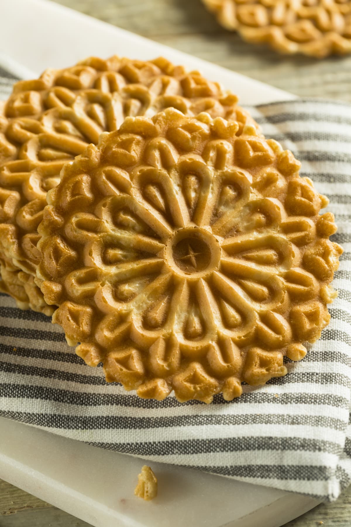 Traditional Norwegian Waffle cookie made for Christmas