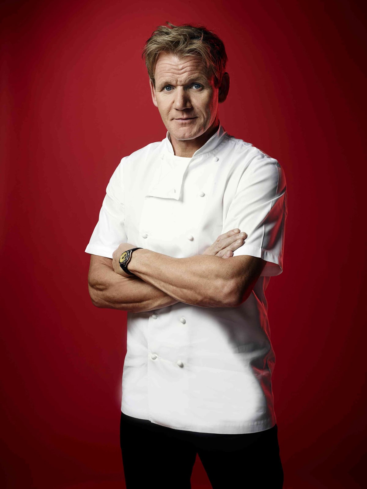 Chef Gordon Ramsay crossing his arms