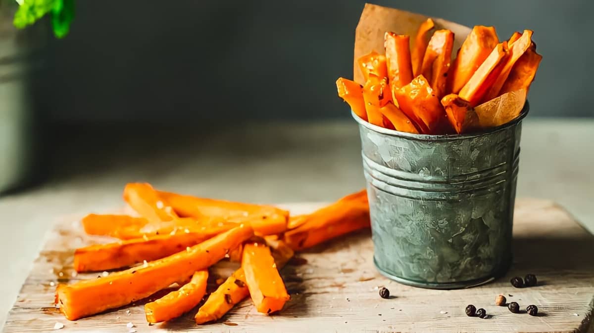 A container of carrot fries