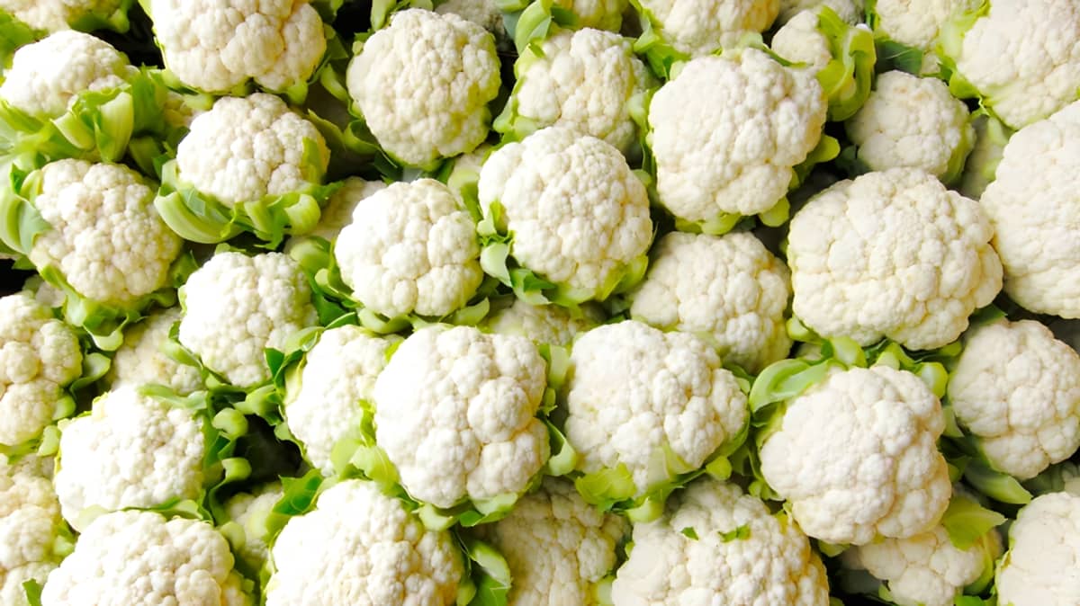 Many cauliflower heads