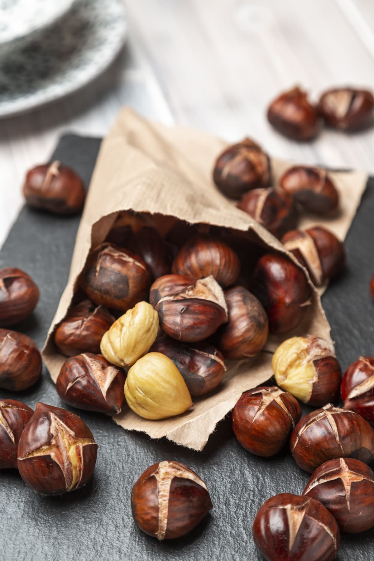 Image showing foraged sweet chestnuts