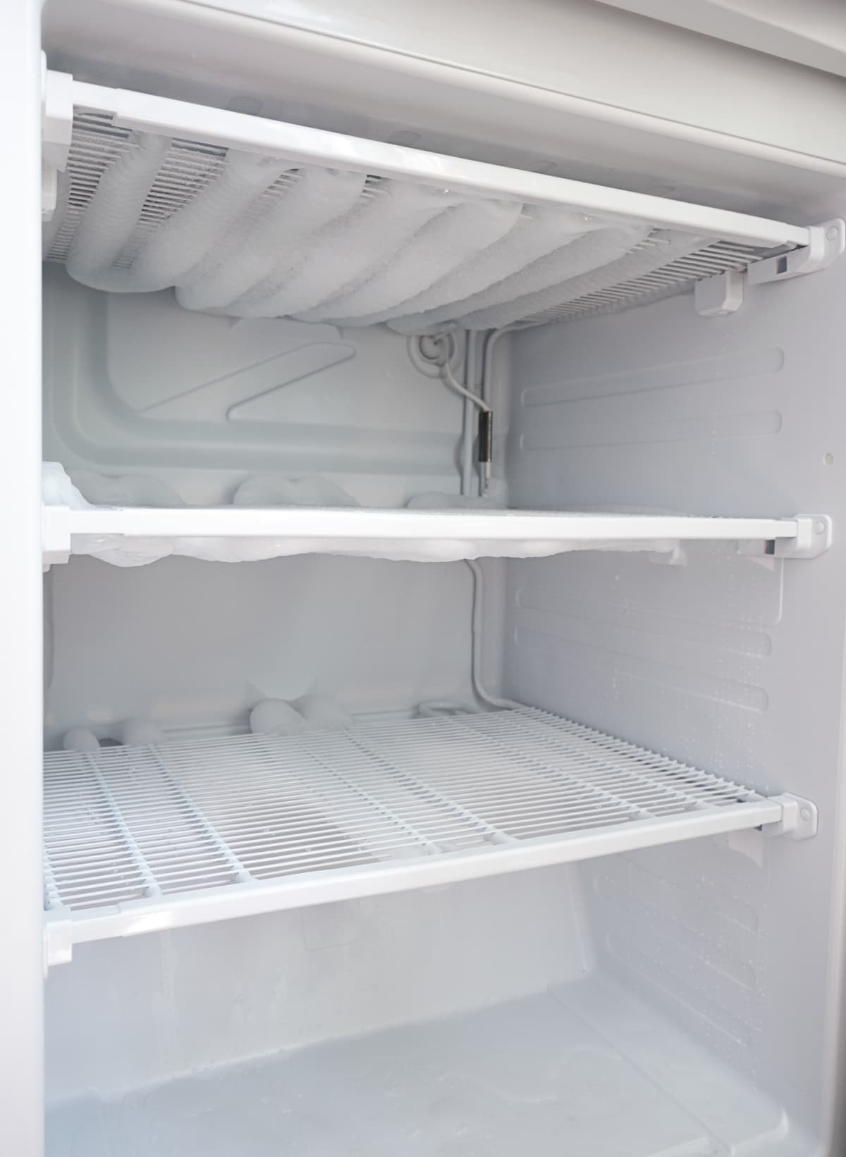 The inside of an empty fridge