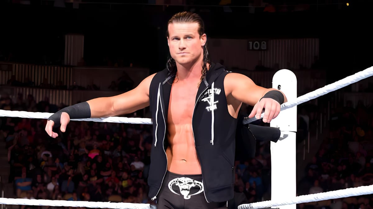 Dolph Ziggler standing in a ring