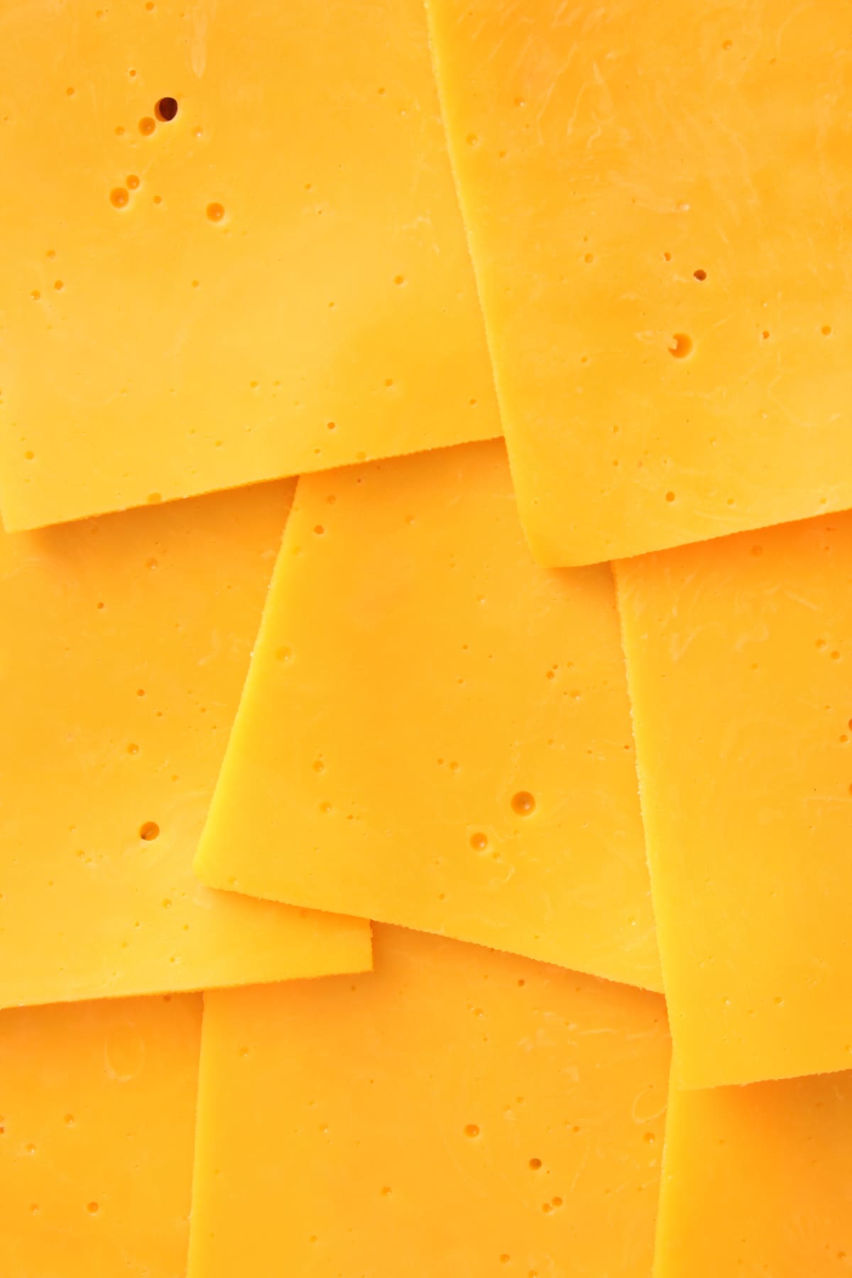 Pieces of American cheese