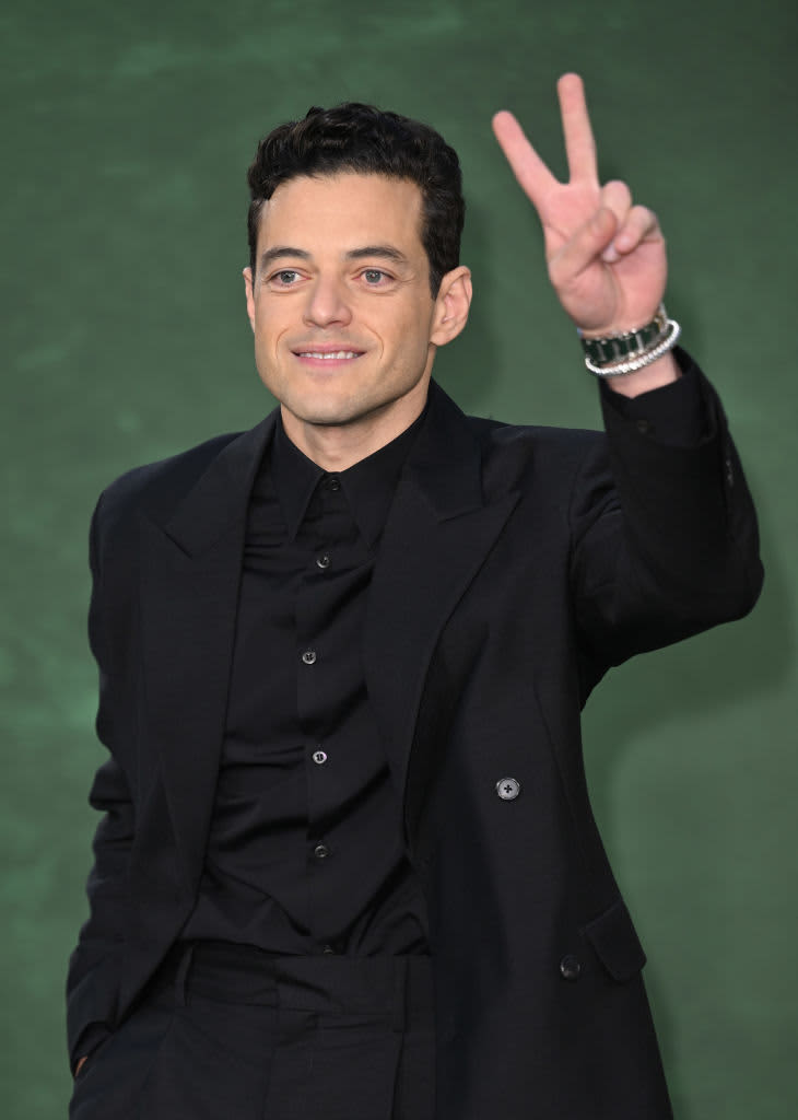 LONDON, ENGLAND - SEPTEMBER 21: Rami Malek attends the "Amsterdam" European Premiere at Odeon Luxe Leicester Square on September 21, 2022 in London, England. (Photo by Karwai Tang/WireImage)