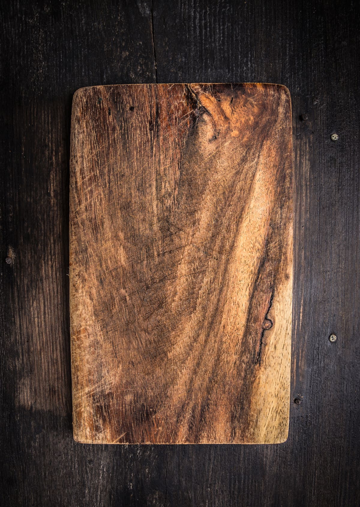 Rustic wooden cutting board