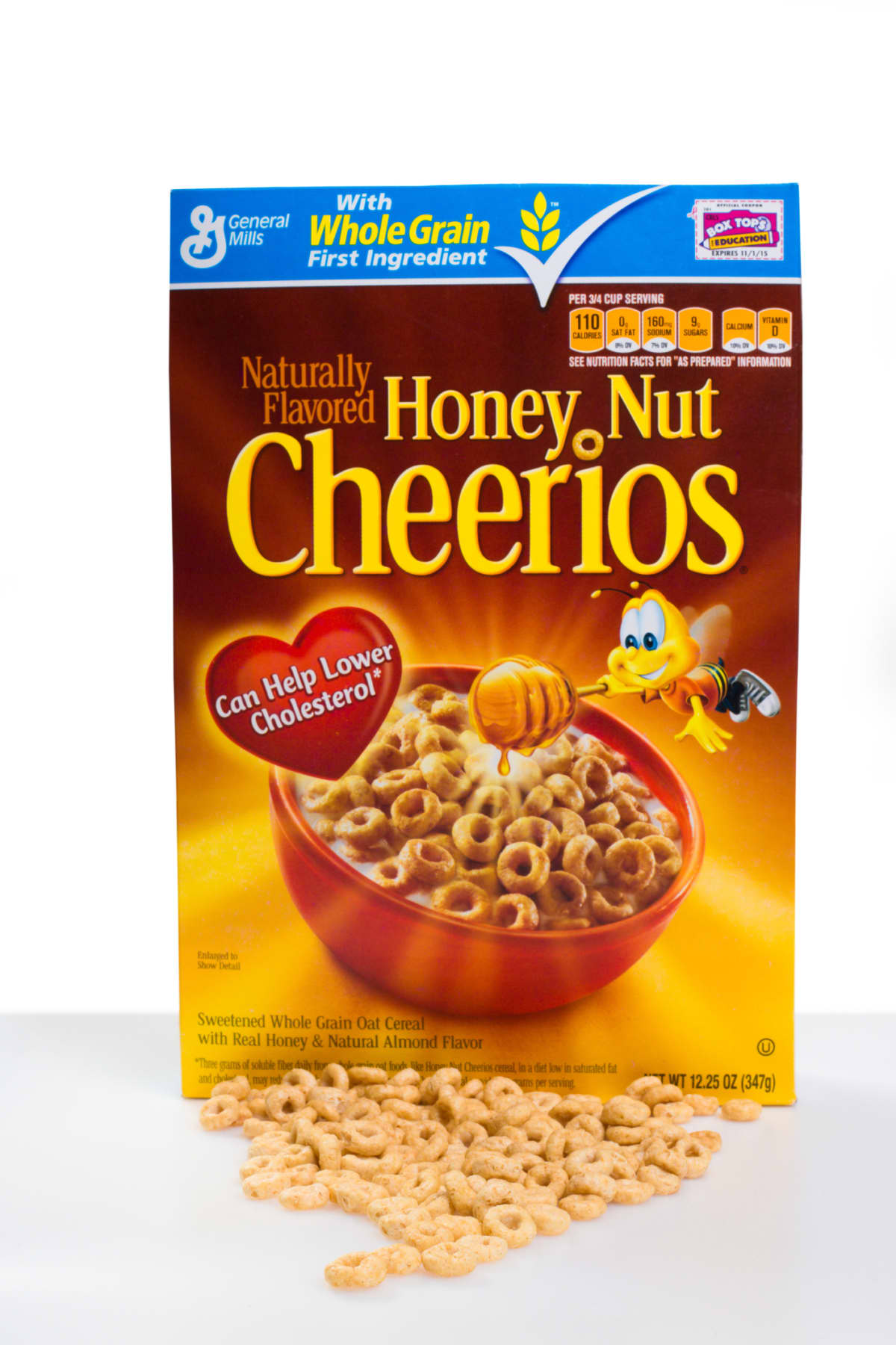 A box of Honey Nut Cheerios