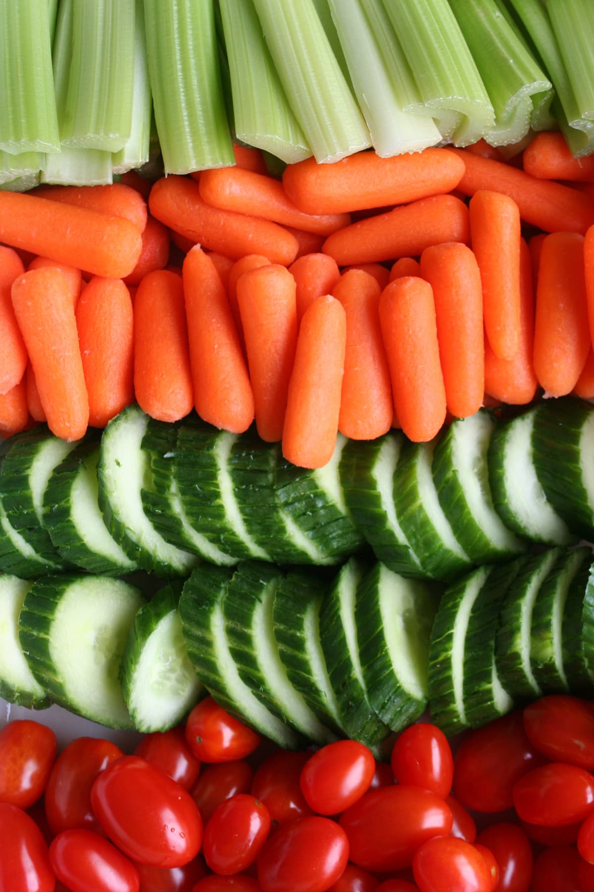 A vegetable arrangement.