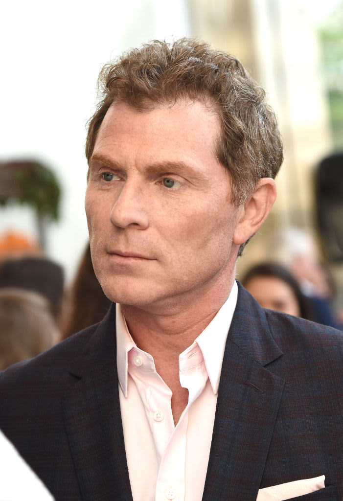 NEW YORK, NEW YORK - MAY 18: Bobby Flay, Beat Bobby Flay on Food Network attends the Warner Bros. Discovery Upfront 2022 arrivals on the red carpet at The Theater at Madison Square Garden on May 18, 2022 in New York City. (Photo by Kevin Mazur/Getty Images for Warner Bros. Discovery)