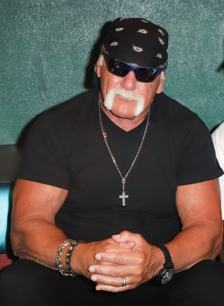 LOS ANGELES, CALIFORNIA - OCTOBER 04: Hulk Hogan attends WWE 20th Anniversary Celebration Marking Premiere of WWE Friday Night SmackDown on FOX at Staples Center on October 04, 2019 in Los Angeles, California. (Photo by Jerod Harris/Getty Images)