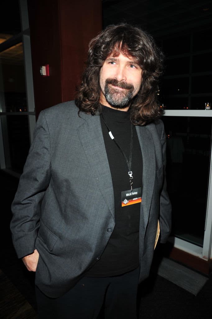 LOS ANGELES, CALIFORNIA - OCTOBER 04: Mick Foley attends WWE 20th Anniversary Celebration Marking Premiere of WWE Friday Night SmackDown on FOX at Staples Center on October 04, 2019 in Los Angeles, California. (Photo by Jerod Harris/Getty Images)