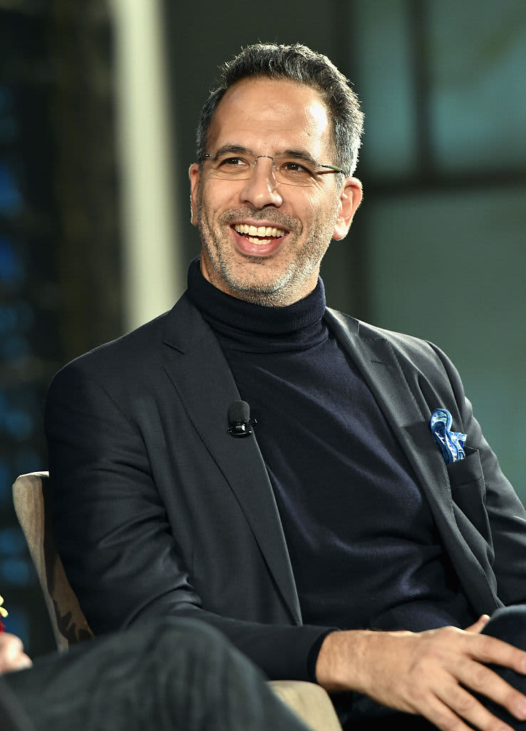 NEW YORK, NY - OCTOBER 19:  Chef Yotam Ottolenghi speaks onstage at The New York Times TasteMasters presented by Park Hyatt on October 19, 2015 in New York City. 