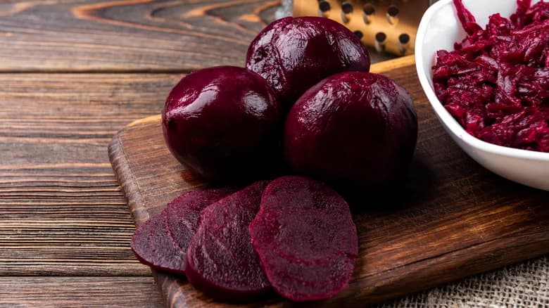 Beets bleed red but a chemistry tweak can create a blue hue