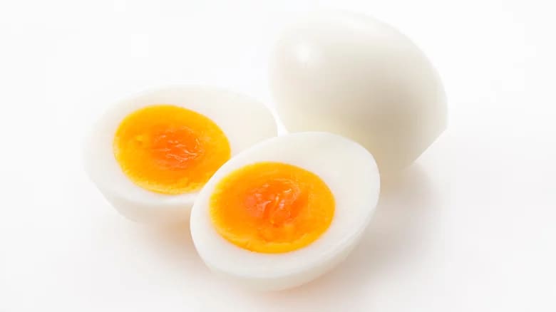 Two And A Half Boiled Eggs PNG Images