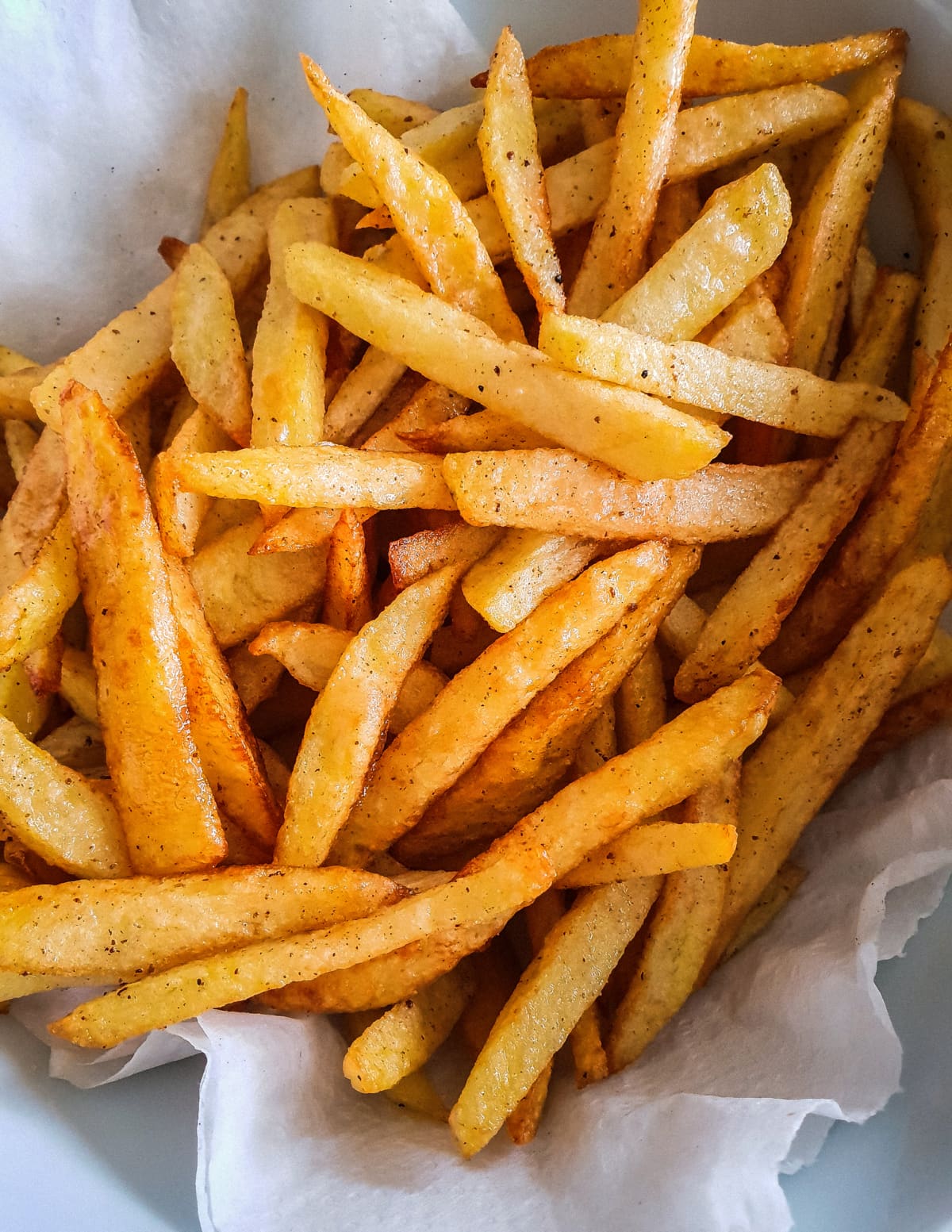 Fries with pepper