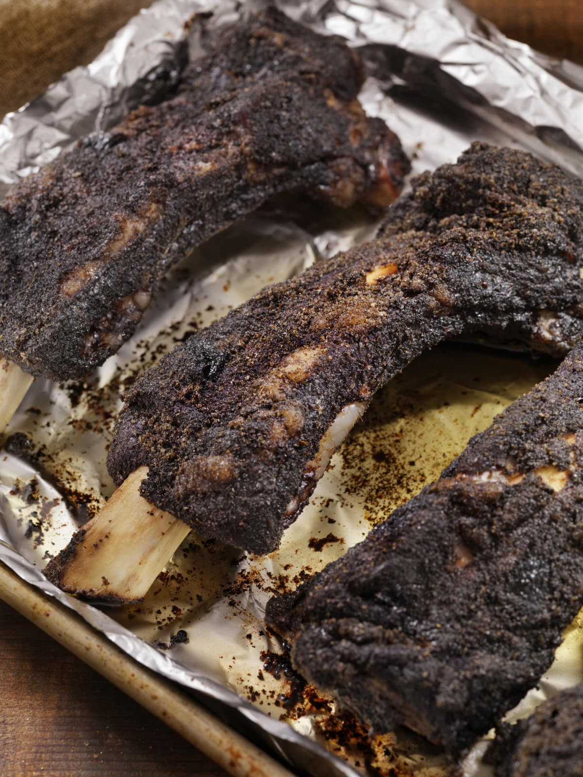 Slow Roasted Beef Ribs with a Dry Rub