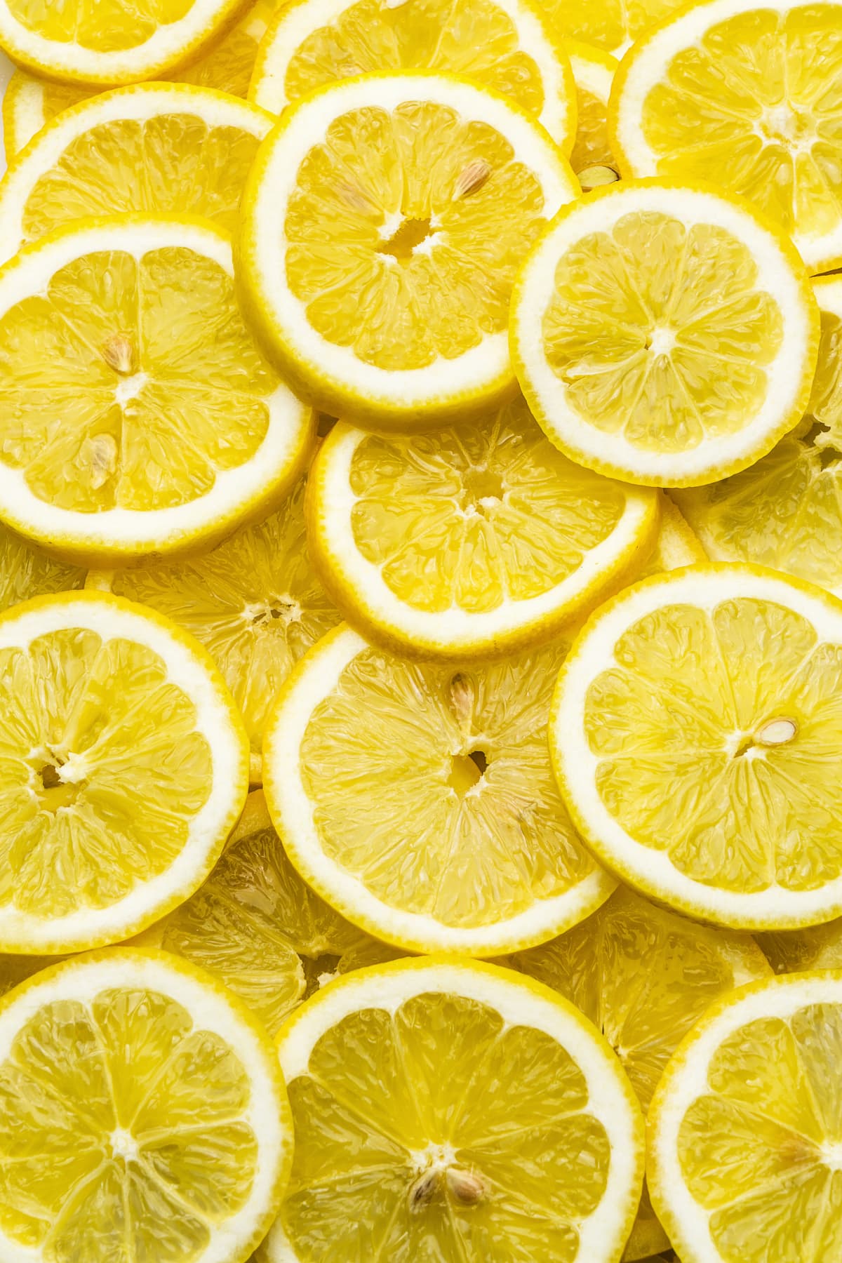Pile of lemon slices