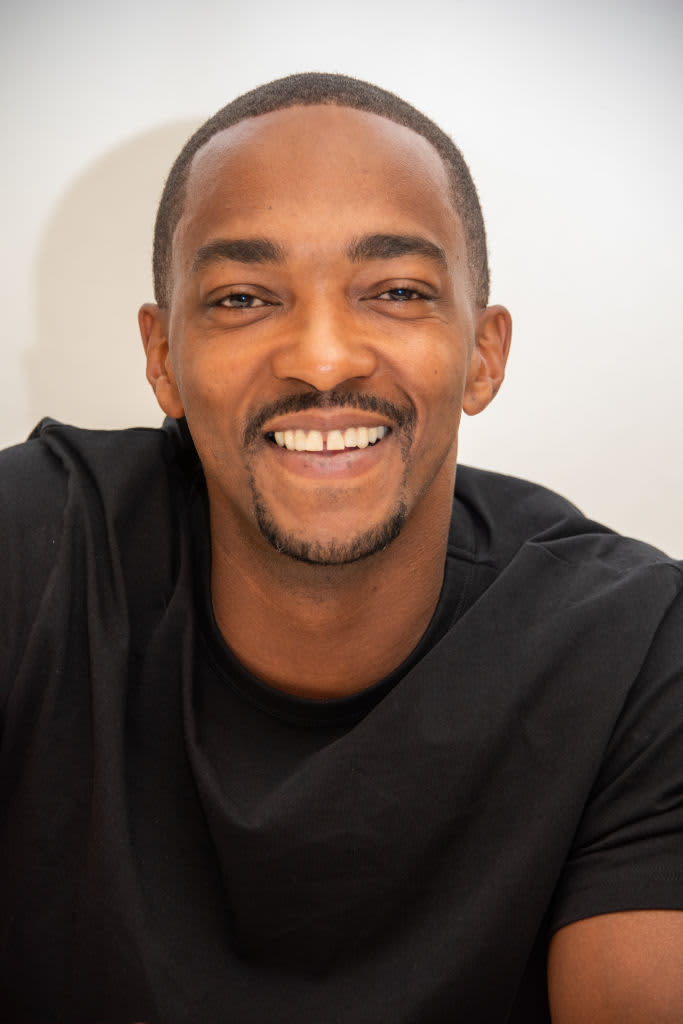 ANAHEIM, CALIFORNIA - SEPTEMBER 10: Anthony Mackie poses at the IMDb Official Portrait Studio during D23 2022 at Anaheim Convention Center on September 10, 2022 in Anaheim, California. (Photo by Corey Nickols/Getty Images for IMDb)