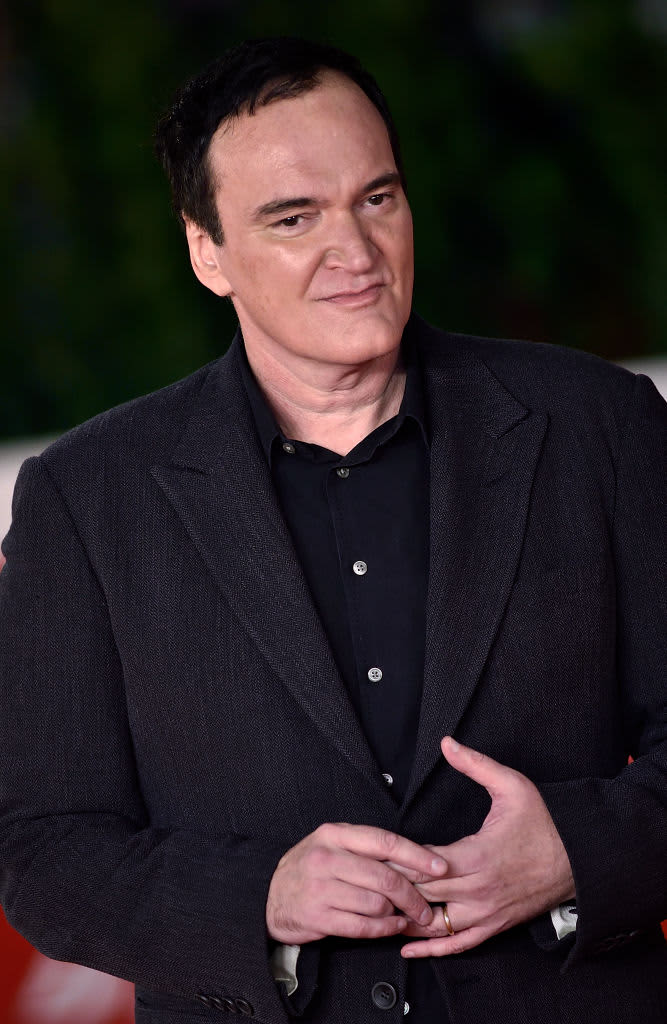 ROME, ITALY - OCTOBER 19: Quentin Tarantino attends the close encounter red carpet during the 16th Rome Film Fest 2021 on October 19, 2021 in Rome, Italy. (Photo by Daniele Venturelli/Daniele Venturelli/WireImage)