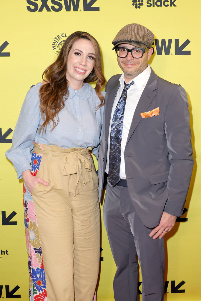 AUSTIN, TEXAS - MARCH 14: Writers Tara Hernandez and Damon Lindelof attend the "Mrs. Davis" world premiere during 2023 SXSW Conference and Festivals at Stateside Theater on March 14, 2023 in Austin, Texas. (Photo by Michael Loccisano/Getty Images for SXSW)