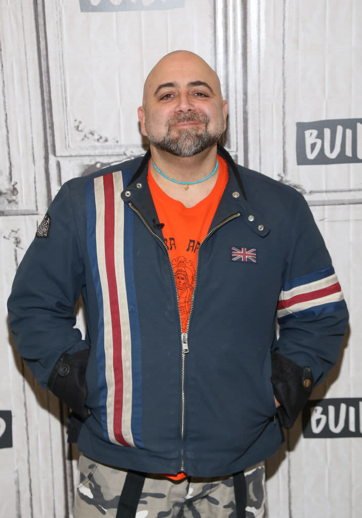 NEW YORK, NEW YORK - OCTOBER 12: Chef Duff Goldman poses backstage at the Grand Tasting presented by ShopRite featuring Culinary Demonstrations at The IKEA Kitchen presented by Capital One at Pier 94 on October 12, 2019 in New York City. (Photo by Dave Kotinsky/Getty Images for NYCWFF)
