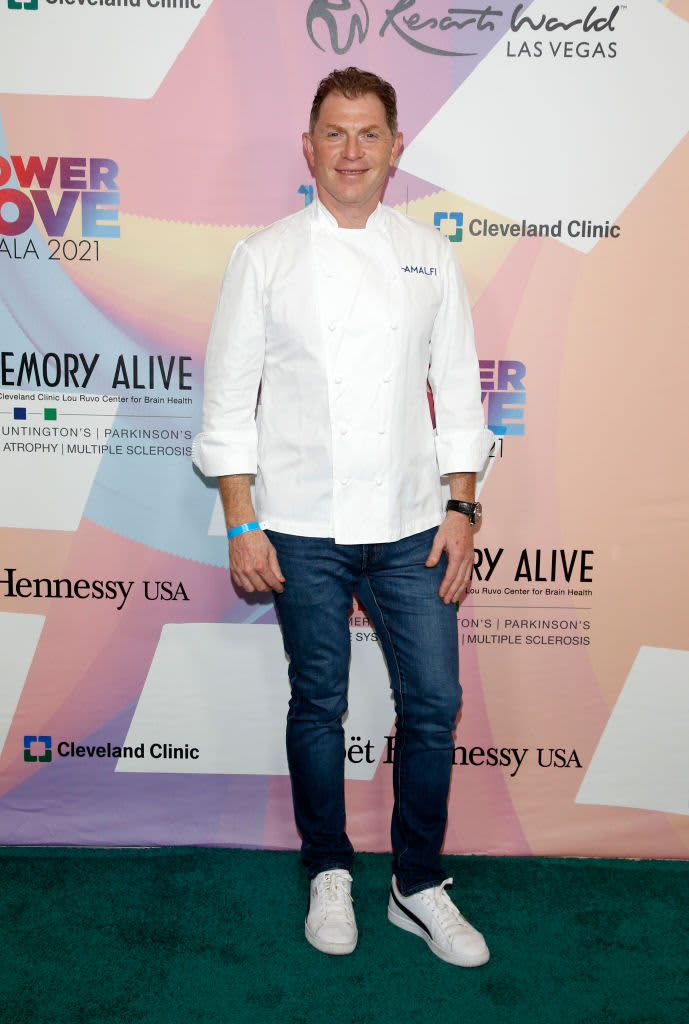 NEW YORK, NEW YORK - OCTOBER 14: Chef Bobby Flay poses at Taste of Asia hosted by Jet Tila during the Food Network New York City Wine & Food Festival presented by Capital One at the Hard Rock Hotel New York on October 14, 2022 in New York City. (Photo by Daniel Zuchnik/Getty Images for NYCWFF)