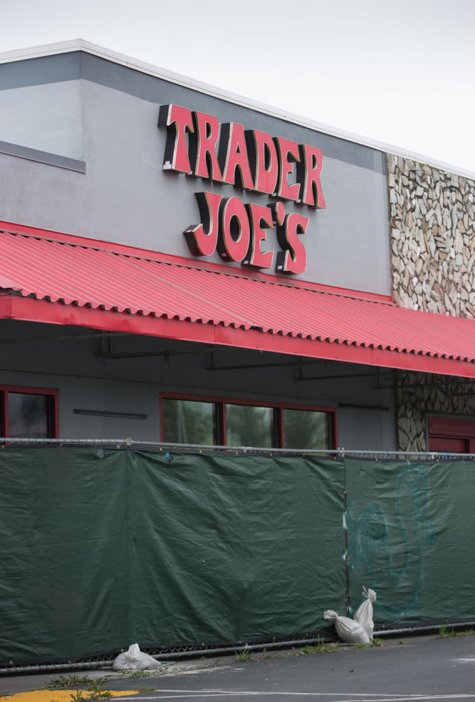 The entrance of Trader Joe's.