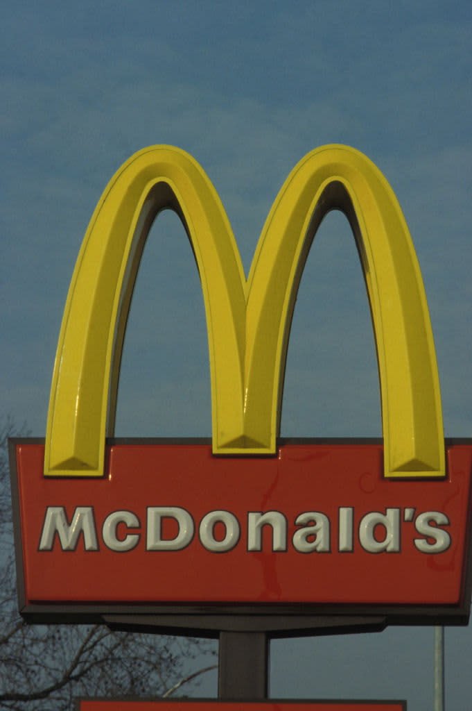 McDonald's sign in France.